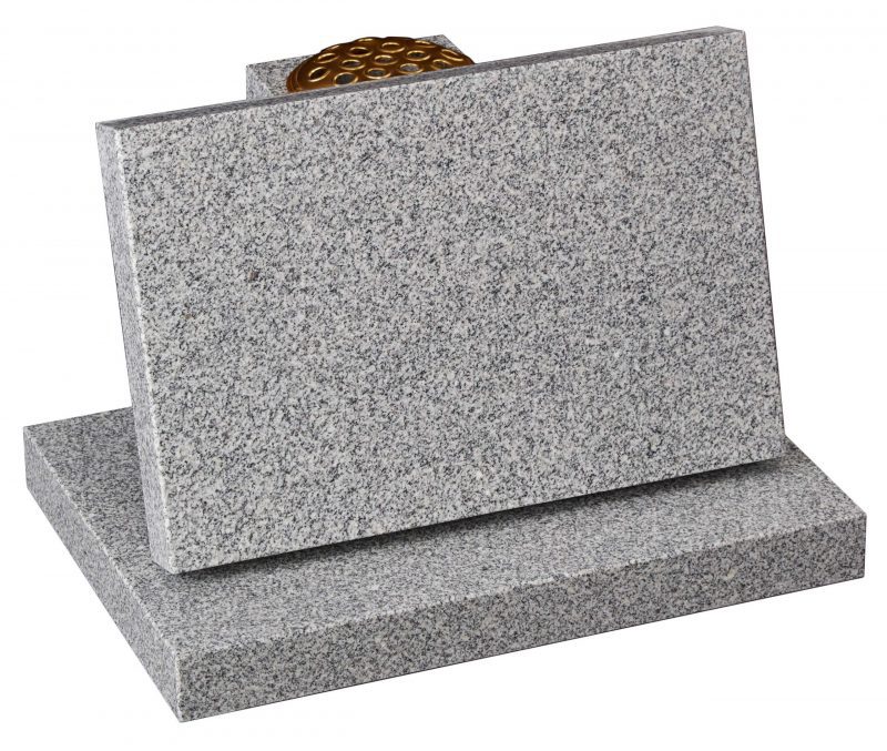 light grey cremation tablet memorial
